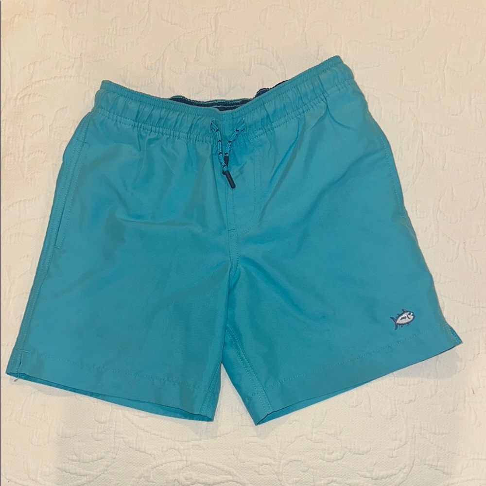Southern Tide Blue Swim Trunks Quick-Dry Elastic Waist